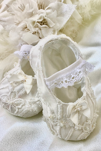 Christening and Baptism Shoes  - Heirloom Christening Gown