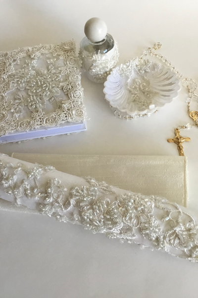 MATCHING - Candle Set  - Heirloom Christening Gown