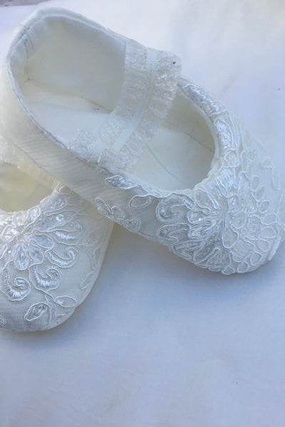 Christening and Baptism Shoes  - Heirloom Christening Gown