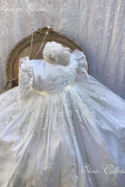 Penelope Gown  - Heirloom Christening Gown