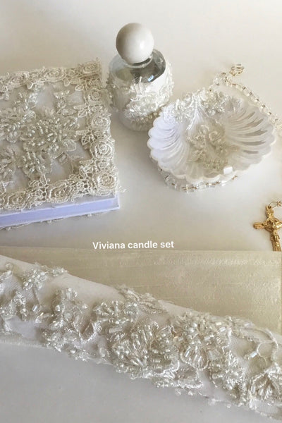 MATCHING - Candle Set  - Heirloom Christening Gown