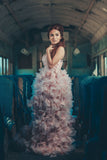 Wedding Feather Gown-rental -Quinceanera-Prom-Moët - ElenaCollection
 - 6