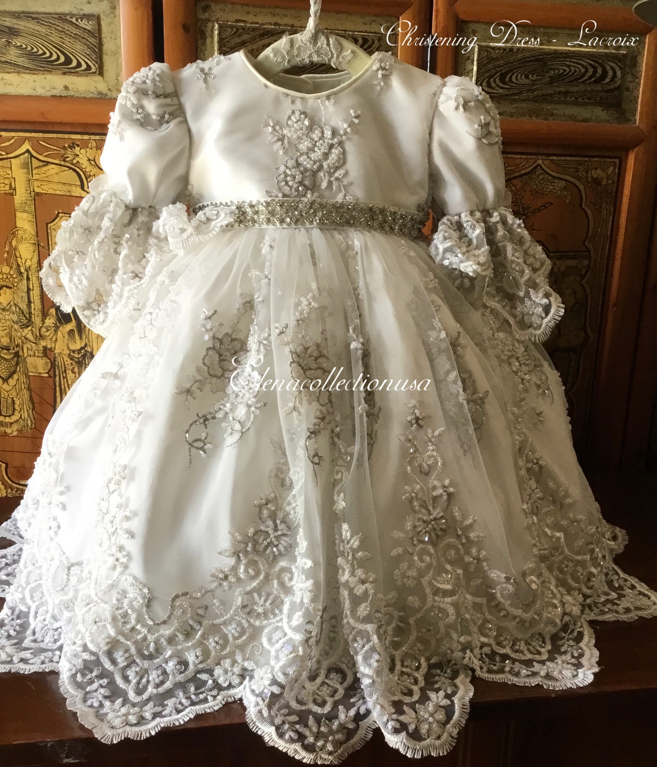 Lace sales baptism dress