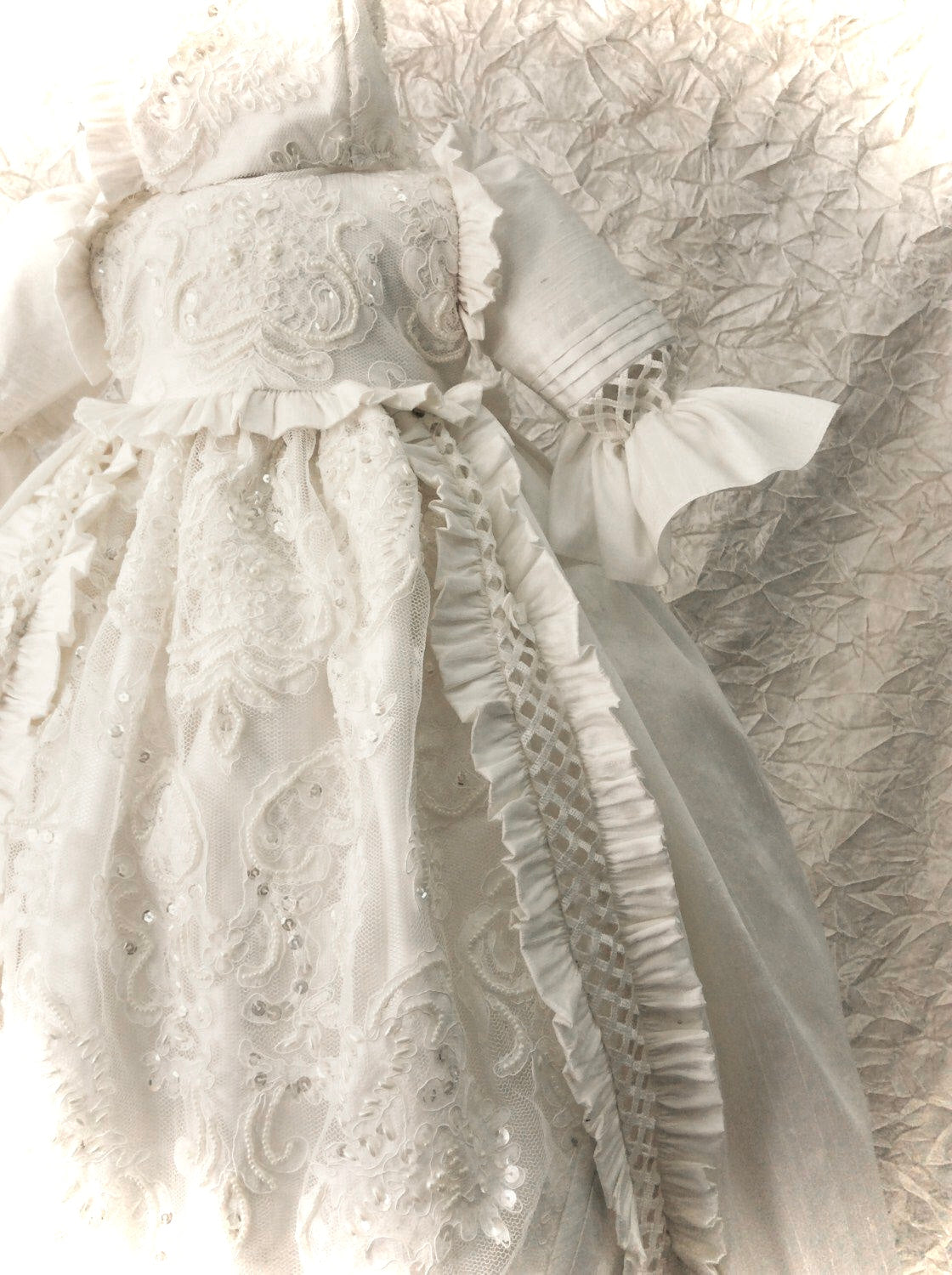 Heirloom Silk Baptism Gown unisex - Renato
