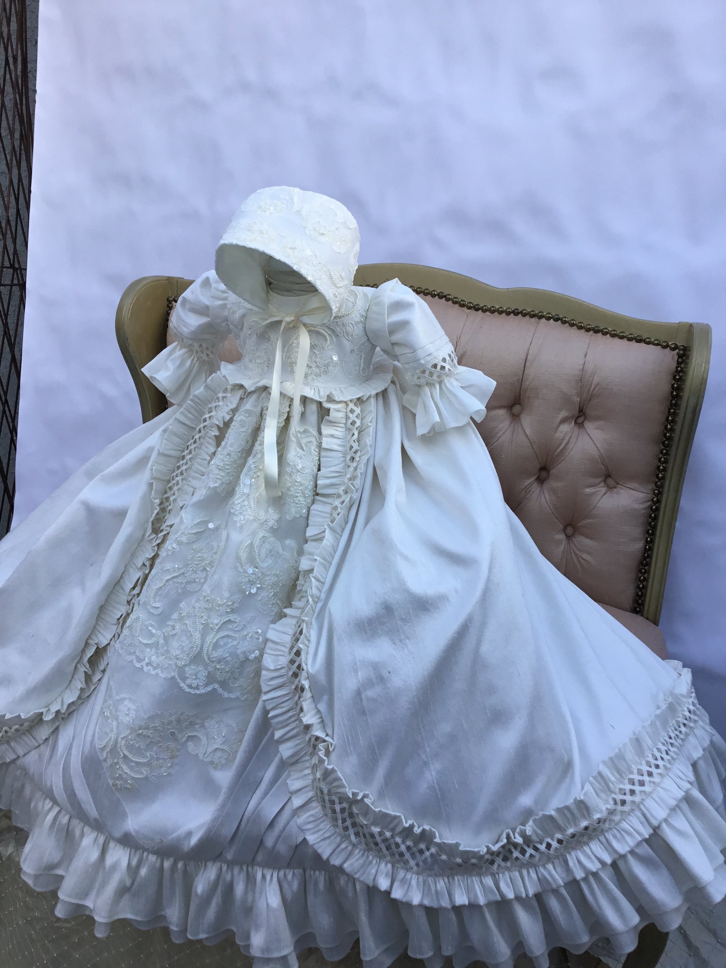 Heirloom Silk Baptism Gown unisex - Renato