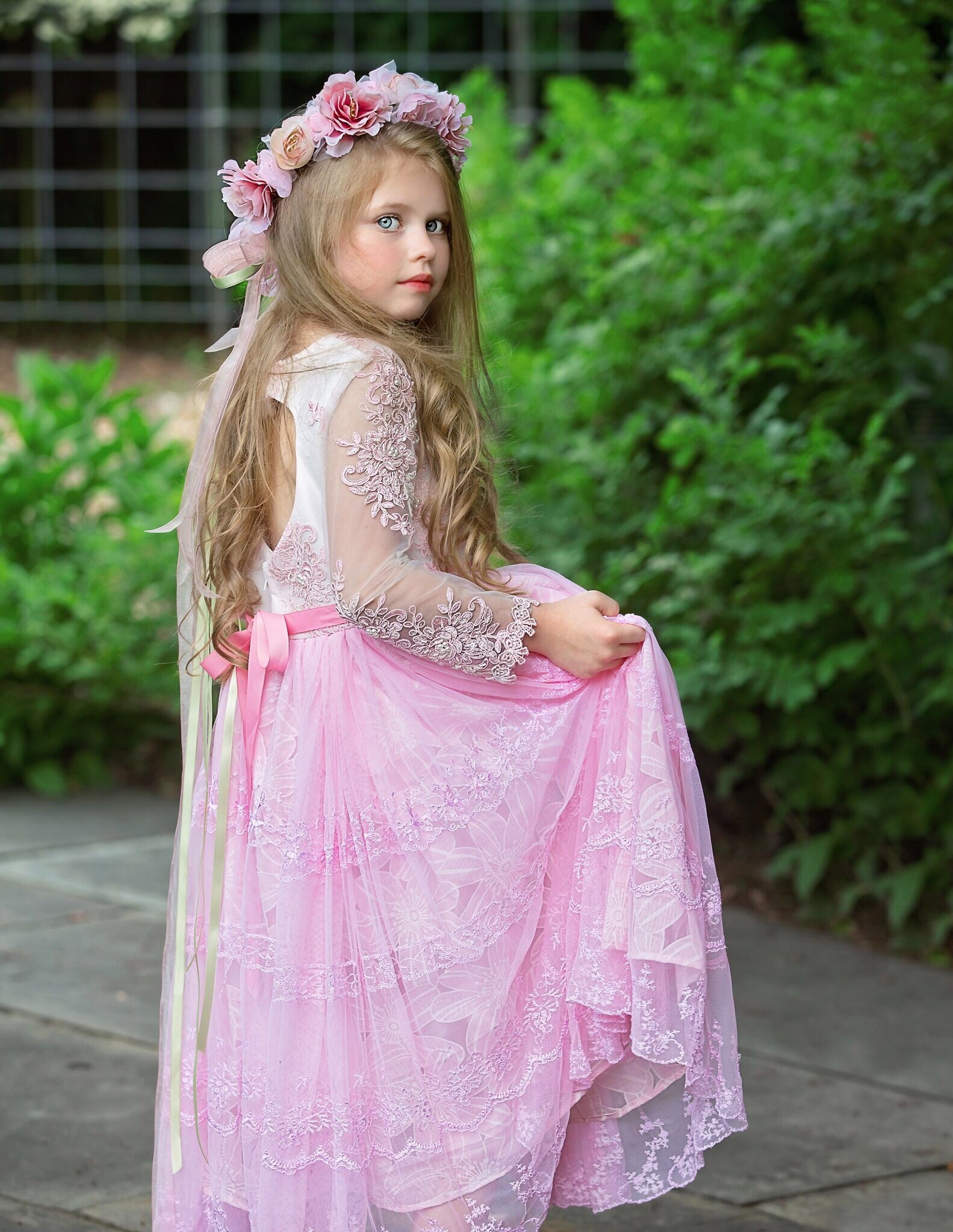 Quincy Flower Girl 5-6 – Elena Collection