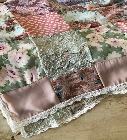 Baby Girl Blanket - Patch Work - Blanket