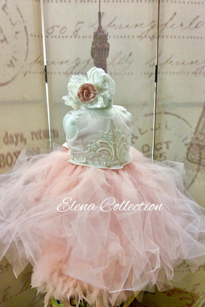 Baby Girl Birthday Dress - Claudia  - Heirloom Christening Gown