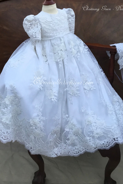 Dalia Gown  - Heirloom Christening Gown