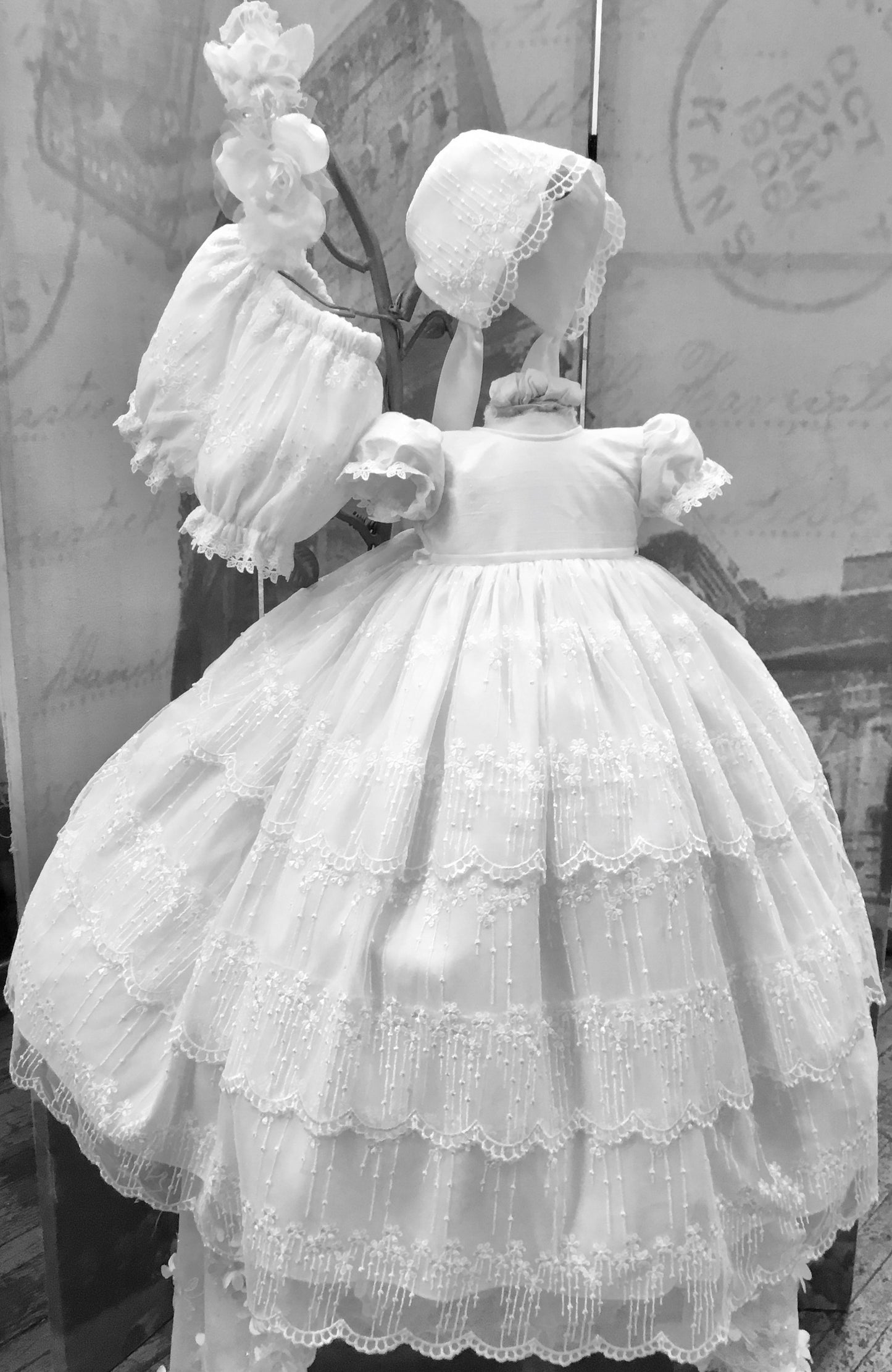 White Christening Gown - Emily