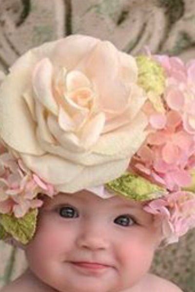 Floral Cotton Bonnet - Delia