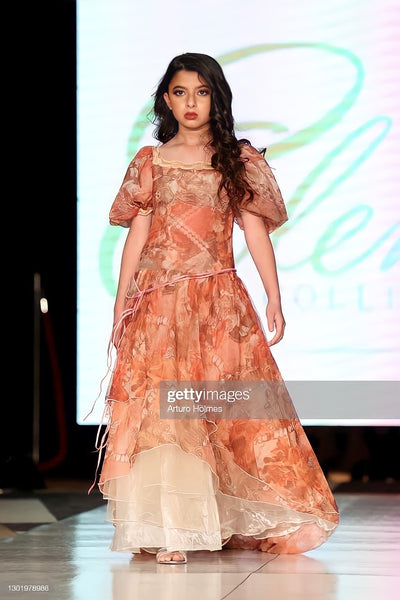 Mesh Print Boho Dress - Brielle