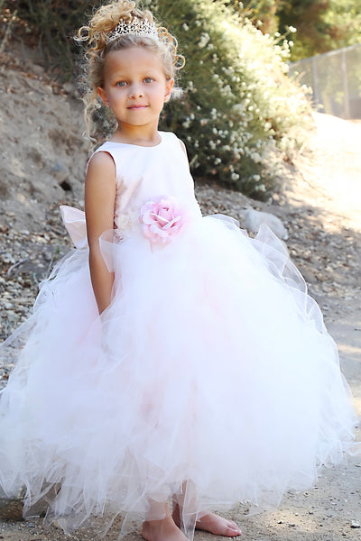 Flower Girl Tutu Dress - Rose