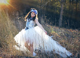 Flower Girl Corset Top & Tulle Skirt - Tutu Set  - Noelle