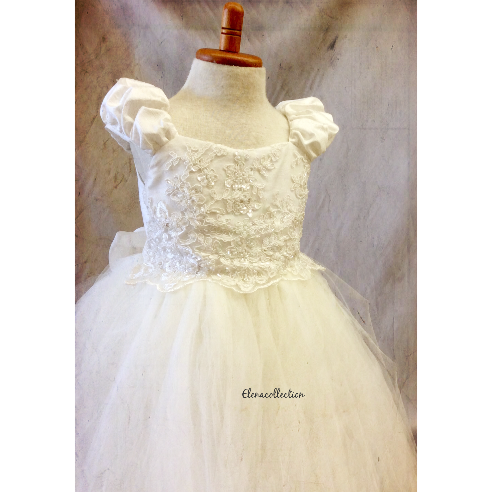 Flower girl tutu dress-bridal-Divina - ElenaCollection
 - 2