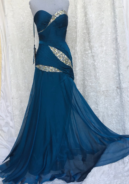 Royal Blue Evening Dress - Dulce