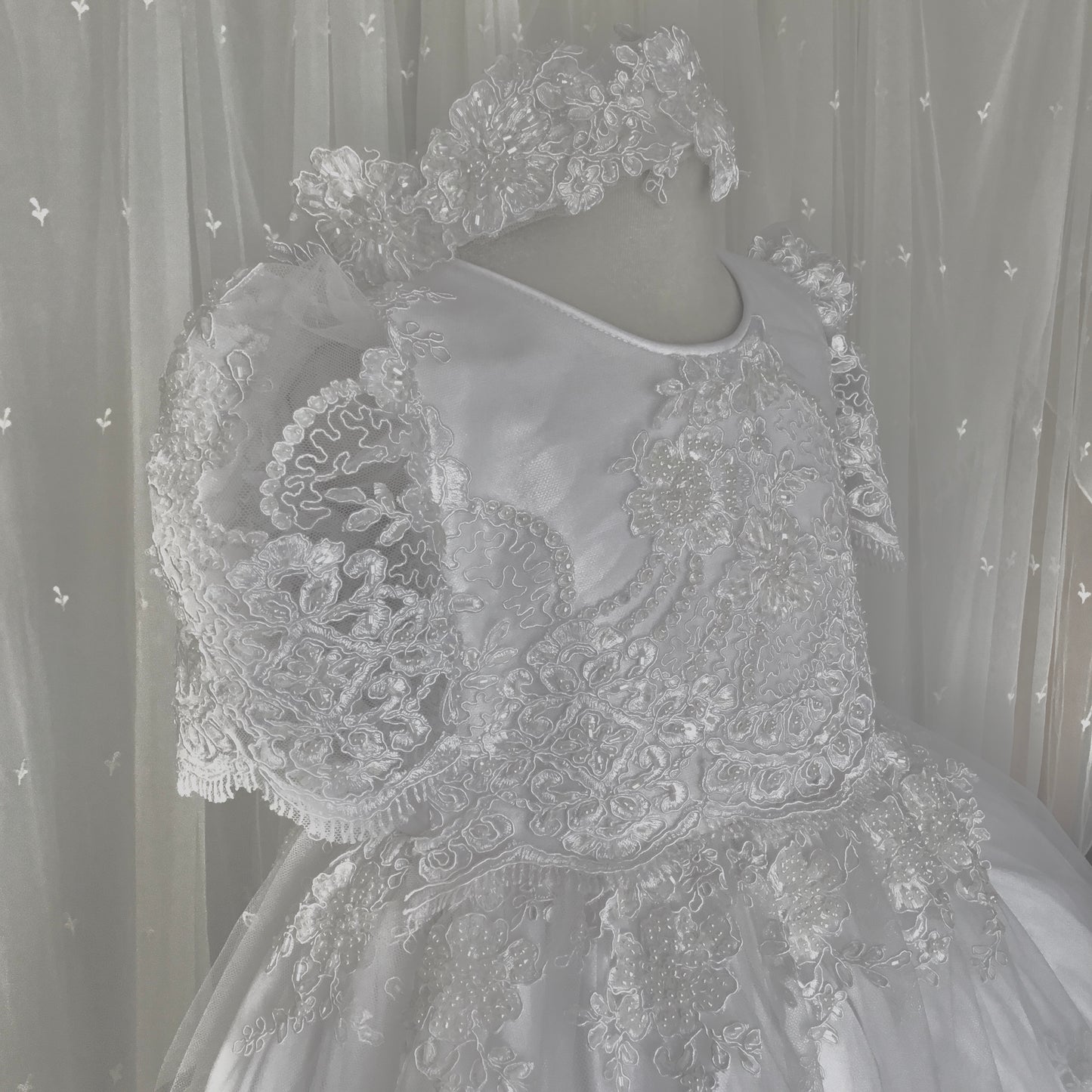 Christening Lace Dress - Dalia