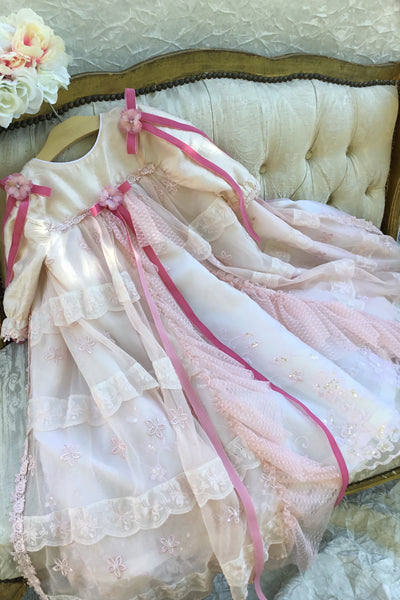 Blush  - Heirloom Christening Gown