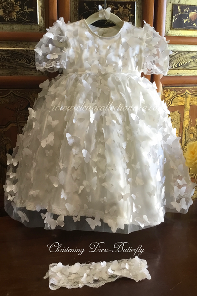 Butterfly  - Heirloom Christening Gown