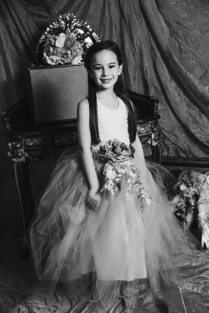 Blush Tutu Dress - Flower Girl - Liz