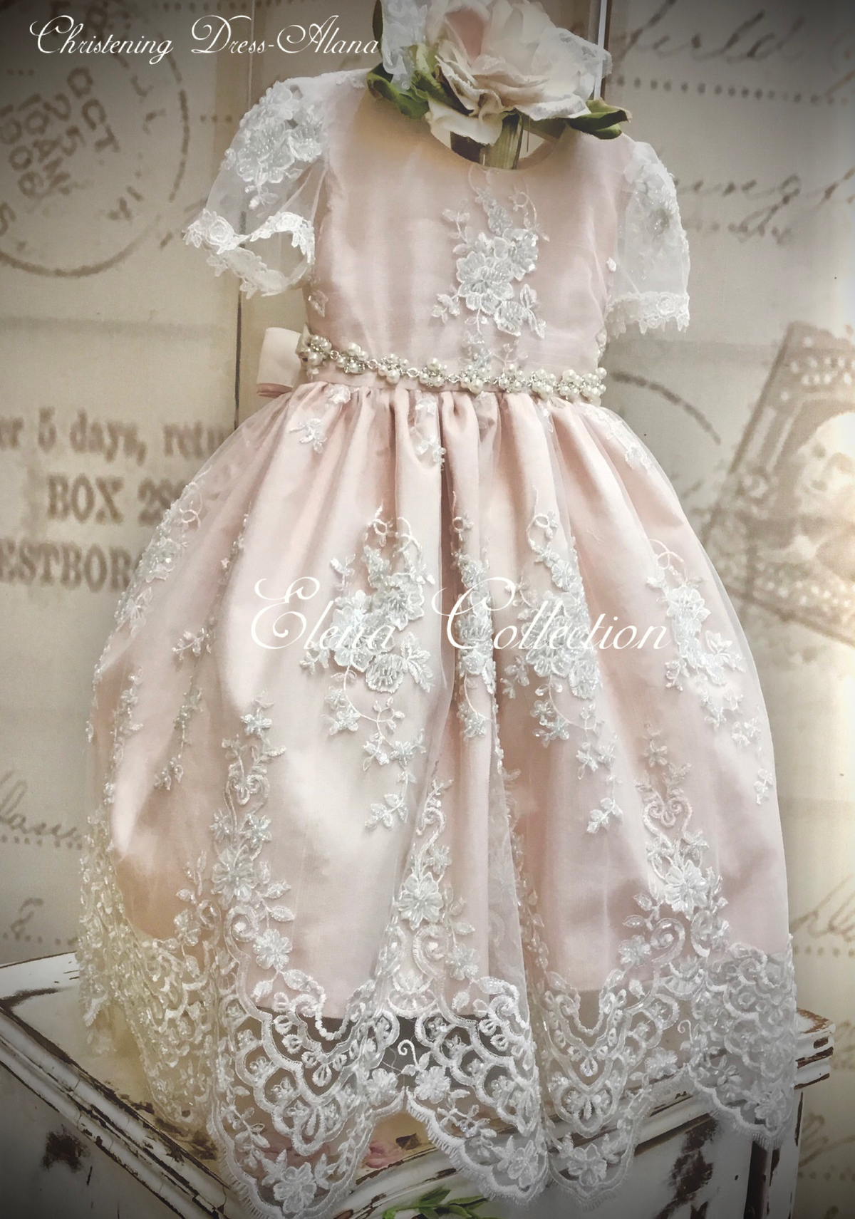 Christening Lace Dress - Alana