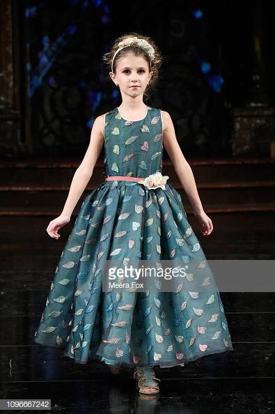 Silk flower girl dress-Alessandra