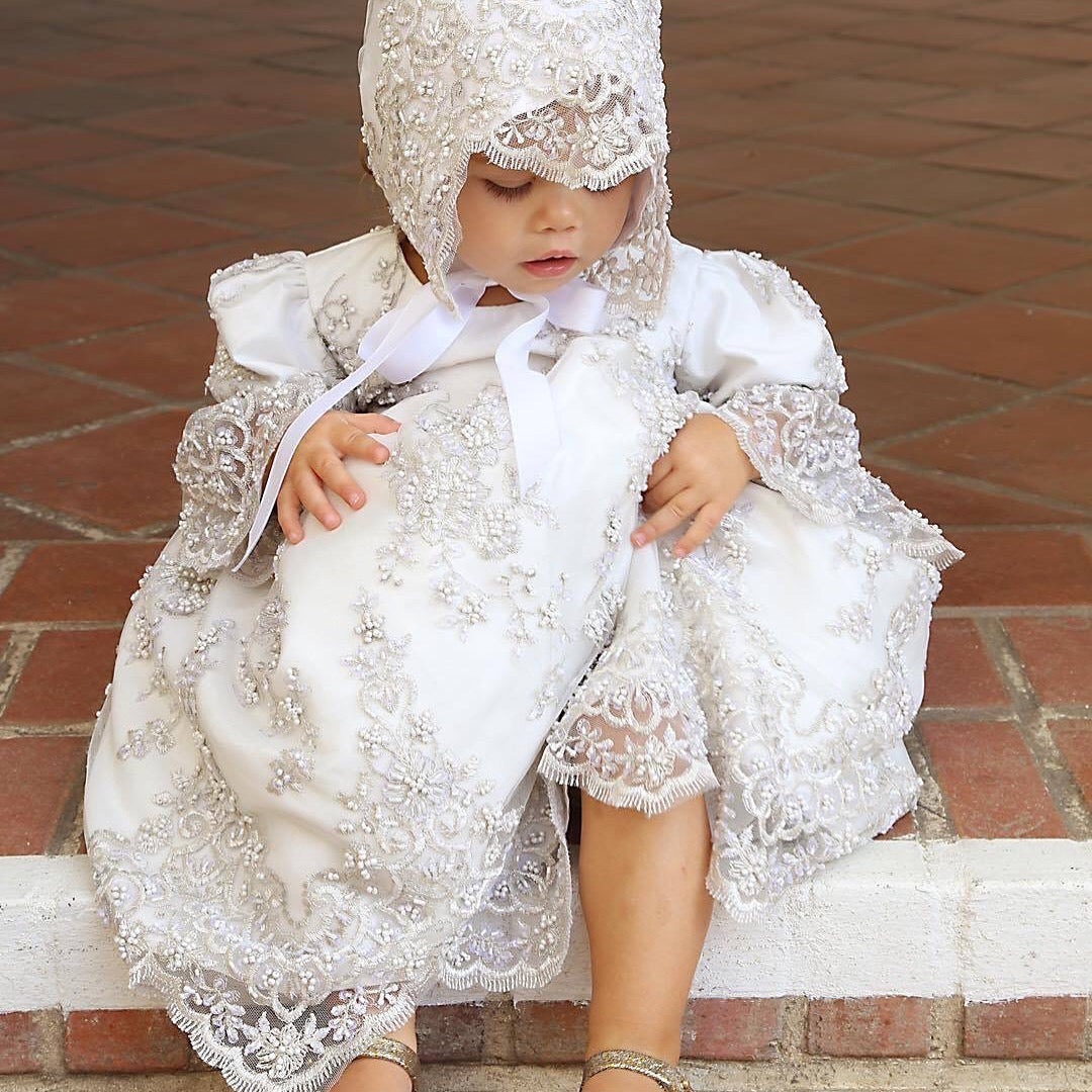 Christening Lace Dress - Lacroix