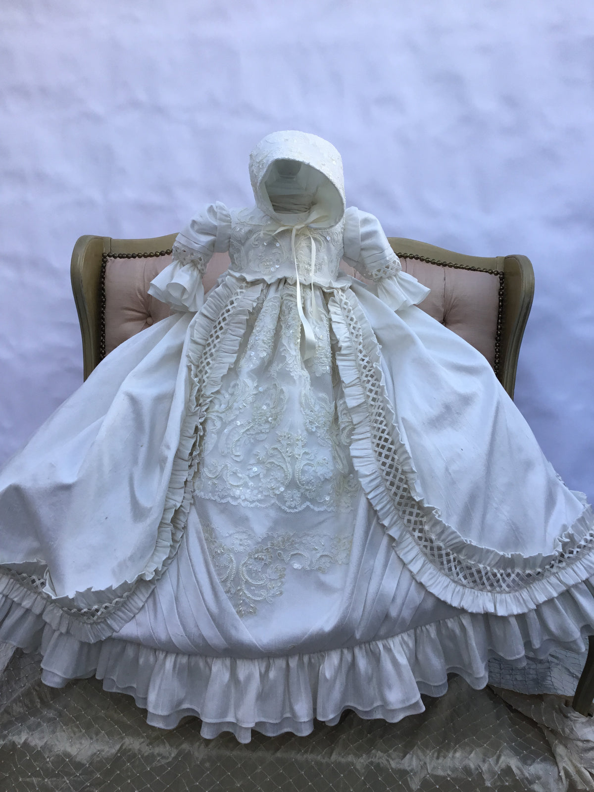 Heirloom Silk Baptism Gown unisex - Renato