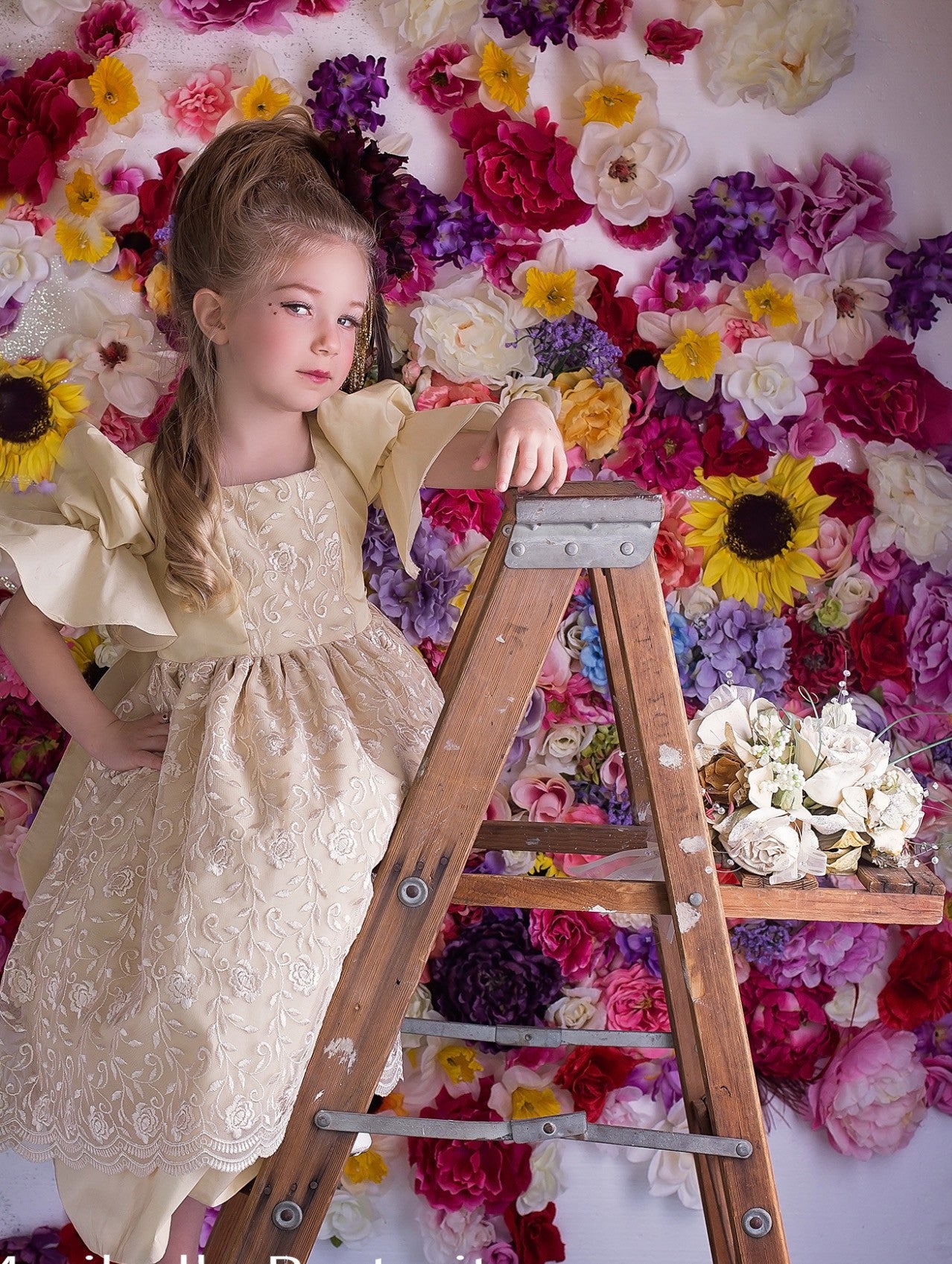 Victorian flower girl dress-Photoprop-Antonia - ElenaCollection
 - 3