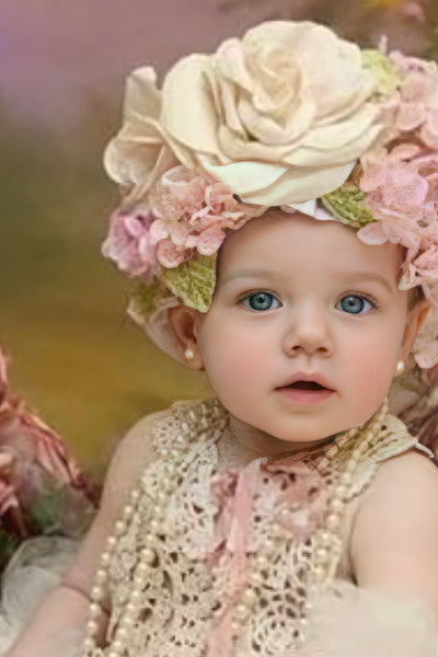 Floral Cotton Bonnet - Delia