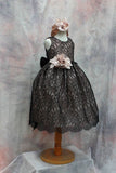 Black Flower Girl Dress - Tiffany
