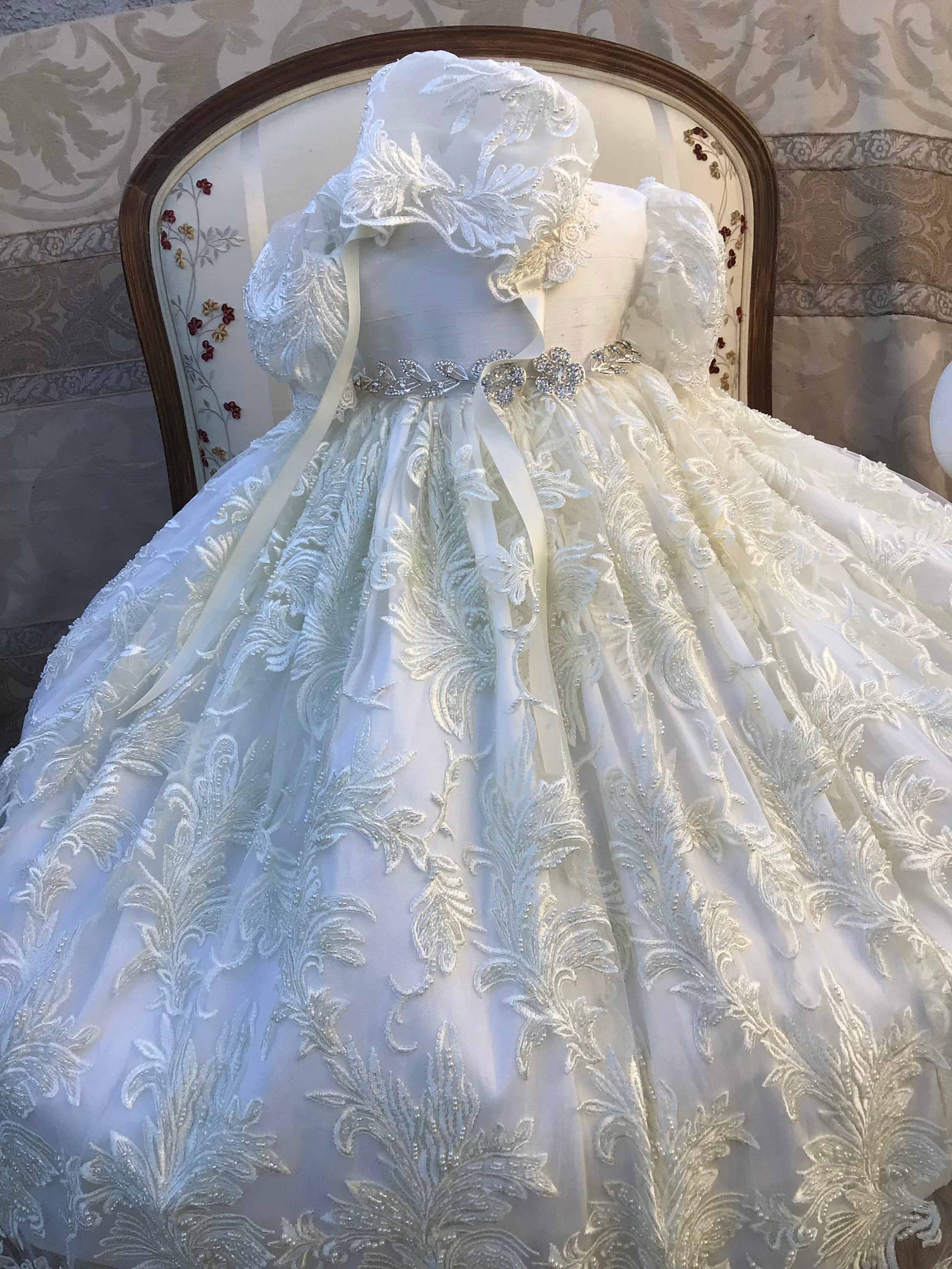 Handmade | Dresses | New Gorgeous Handmade Christening Gown Size 9 Months |  Poshmark