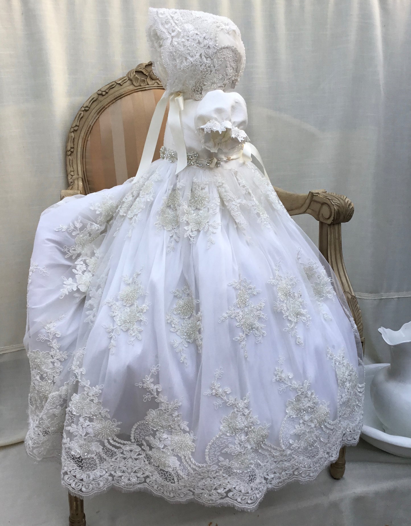 Lace Christening Gown - Aida