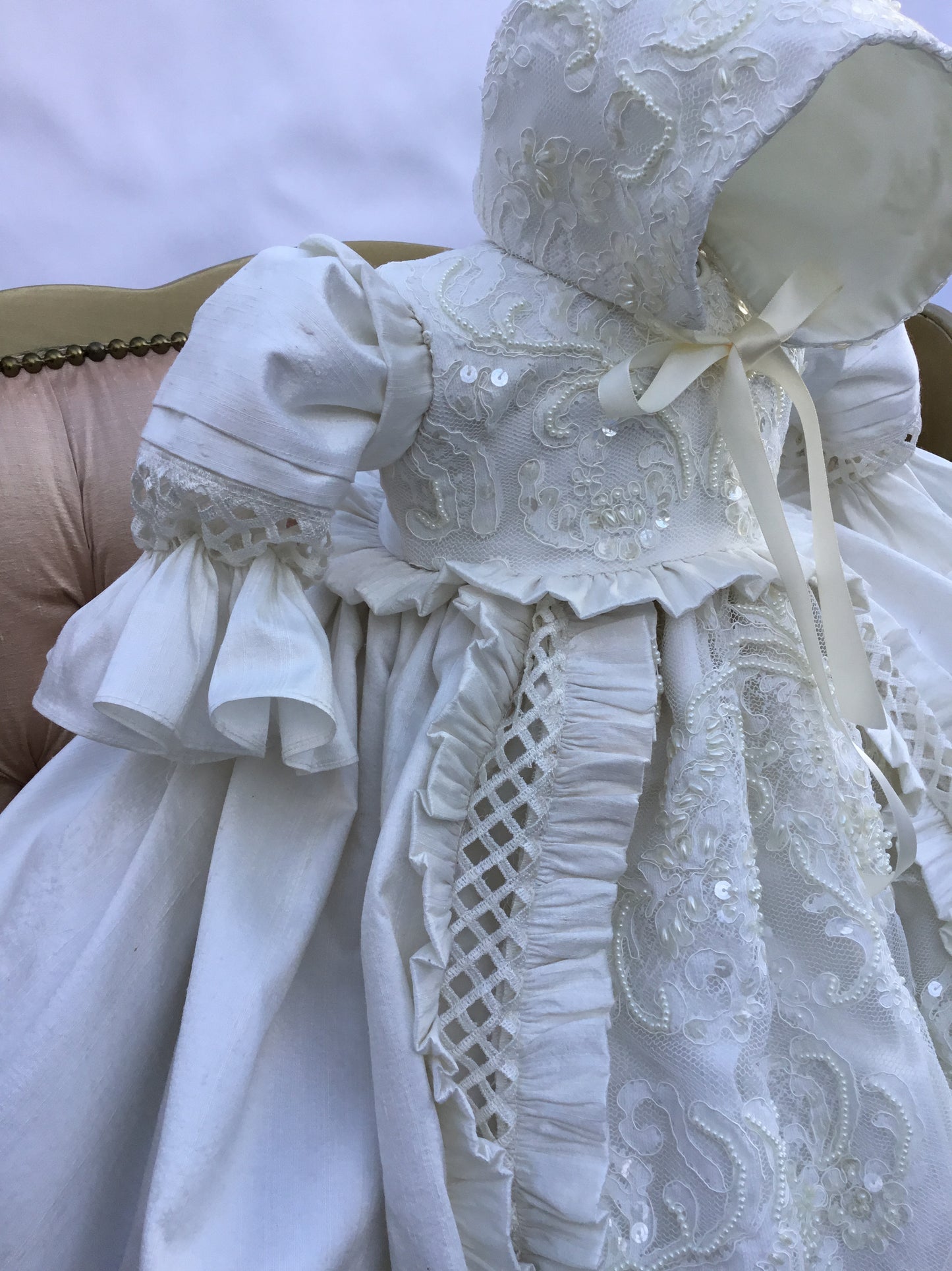 Heirloom Silk Baptism Gown unisex - Renato