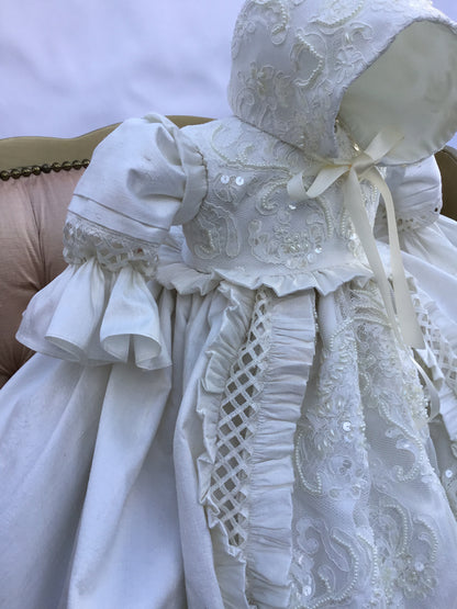 Heirloom Silk Baptism Gown unisex - Renato