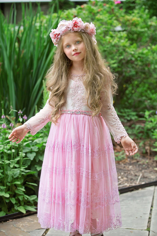 Rent a dress-flower girls-Quincy size 5-6