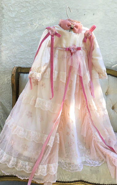 Blush  - Heirloom Christening Gown