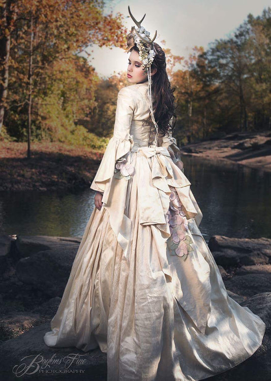 Victorian silk gown to rent-Photo-prop-styled shoots-vintage-Elana - ElenaCollection
 - 1