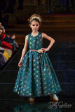 Silk flower girl dress-Alessandra