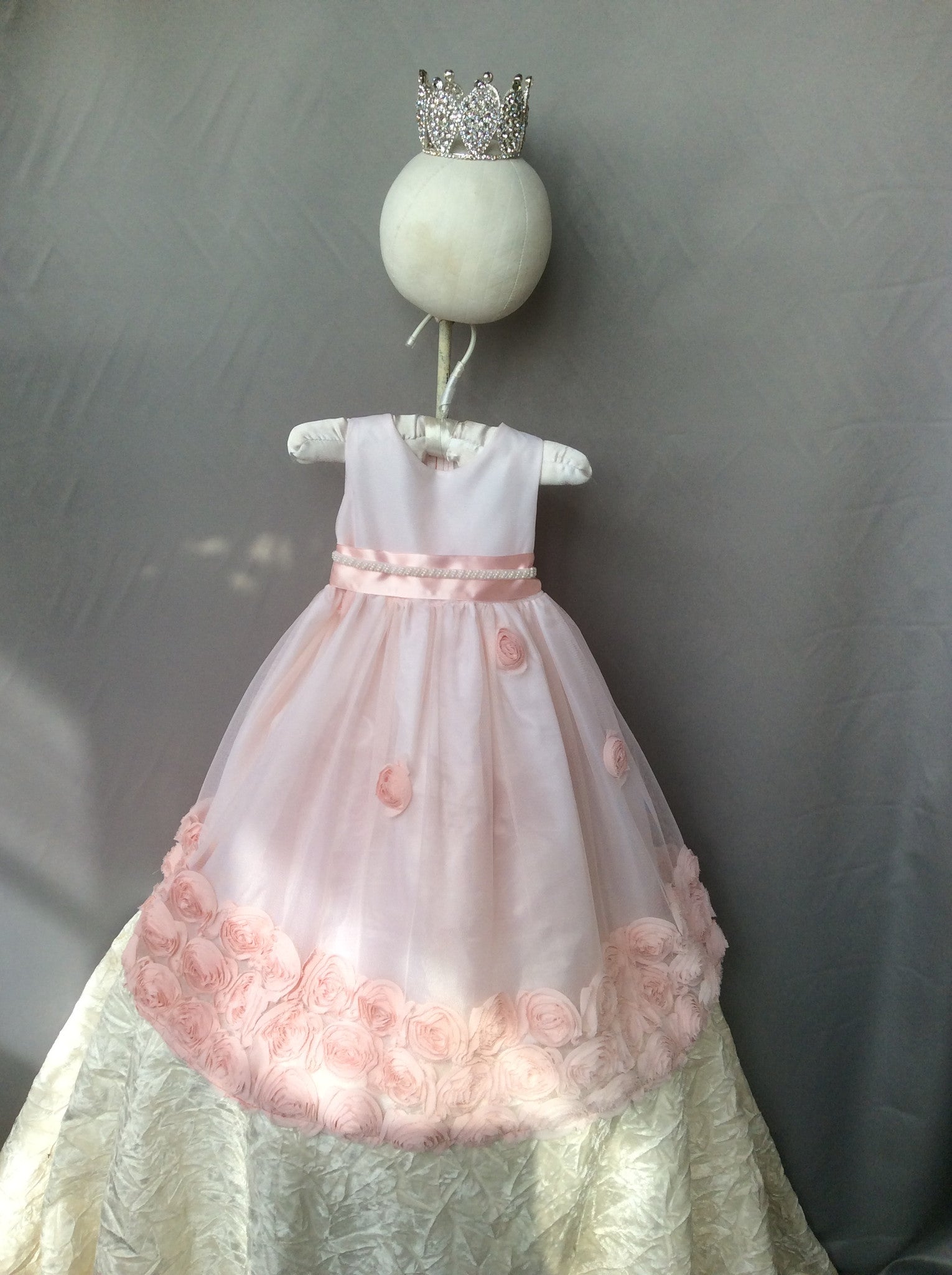 Flower baby girl dress-Baptism-Christening-Brandy - ElenaCollection
 - 3