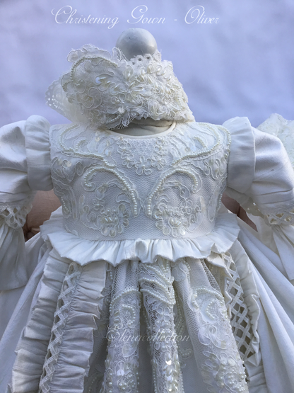 Heirloom Silk Baptism Gown unisex - Renato