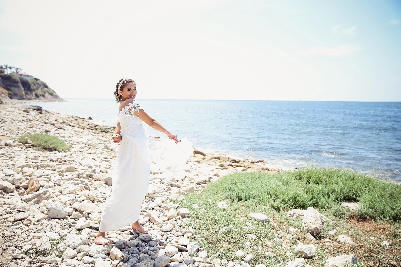 Wedding Dress-Bridal-Photo-prop-bridesmade-boho dress-Titanic - ElenaCollection
 - 5