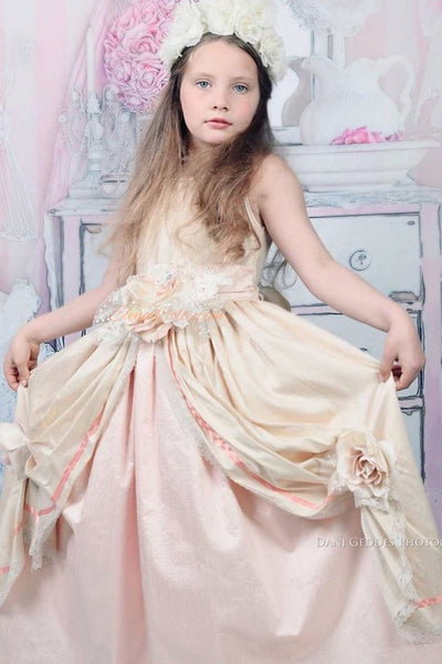 Flower Girl Silk Dress - Noella