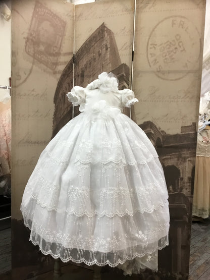 White Christening Gown - Emily