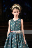 Silk flower girl dress-Alessandra