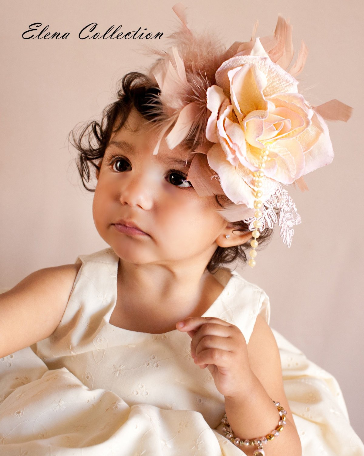Christening Silk Dress  -  Alma