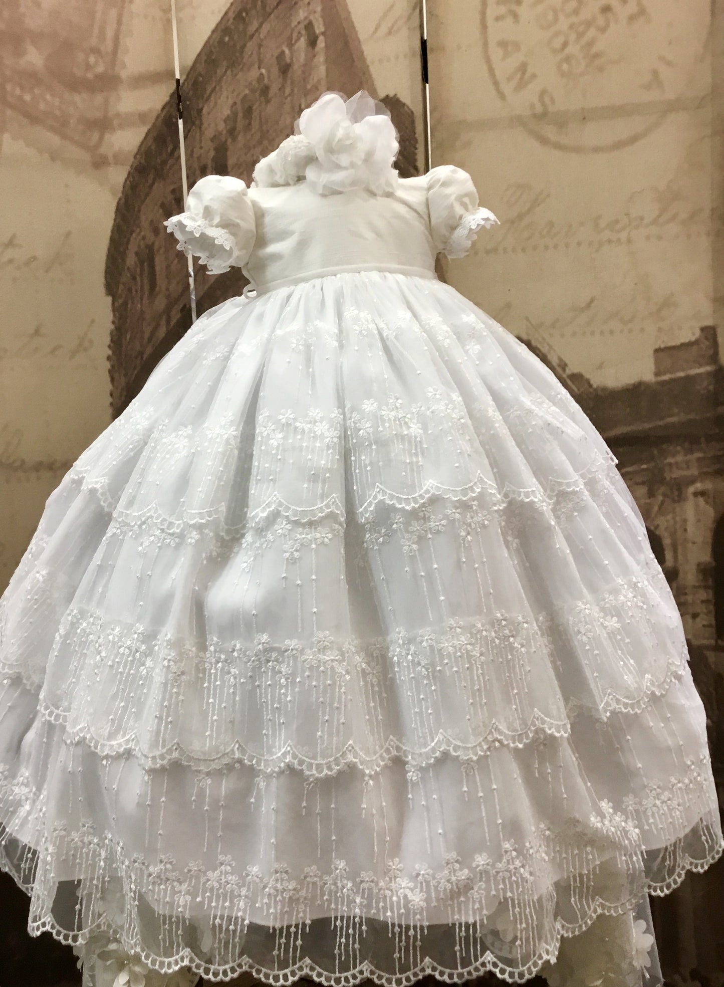 White Christening Gown - Emily