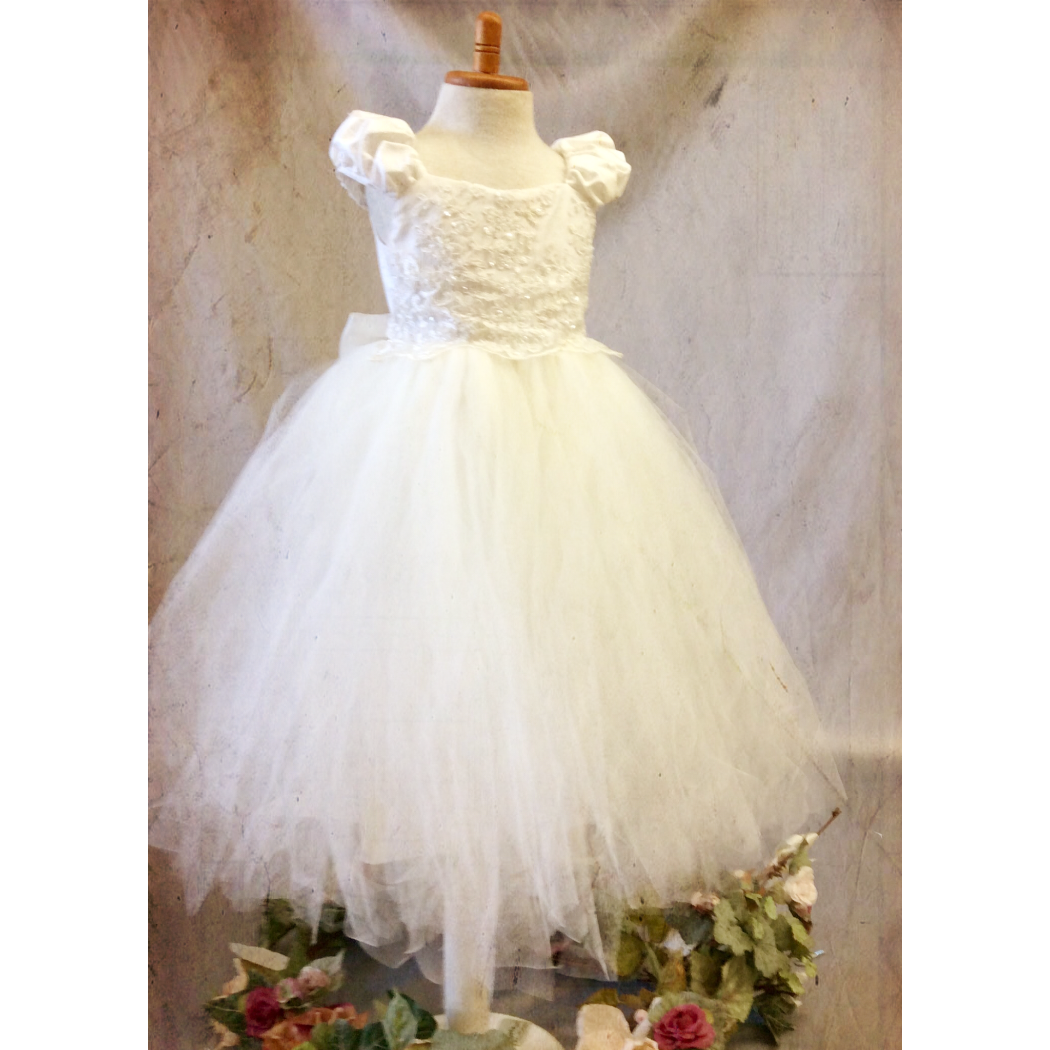Flower girl tutu dress-bridal-Divina - ElenaCollection
 - 1
