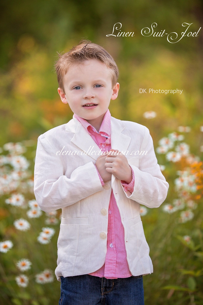 Off White Boys Linen Suit - Joel