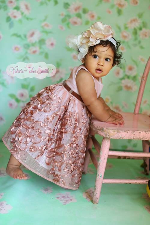 Nikita Baby Girl Dress - Photo prop - Special Occasion - ElenaCollection
 - 1